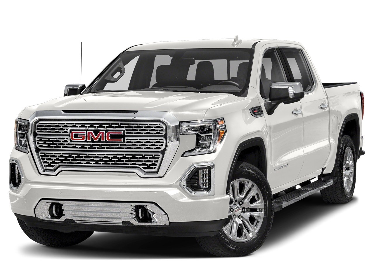 2021 GMC Sierra 1500 Denali in Onyx Black — front three-quarter view