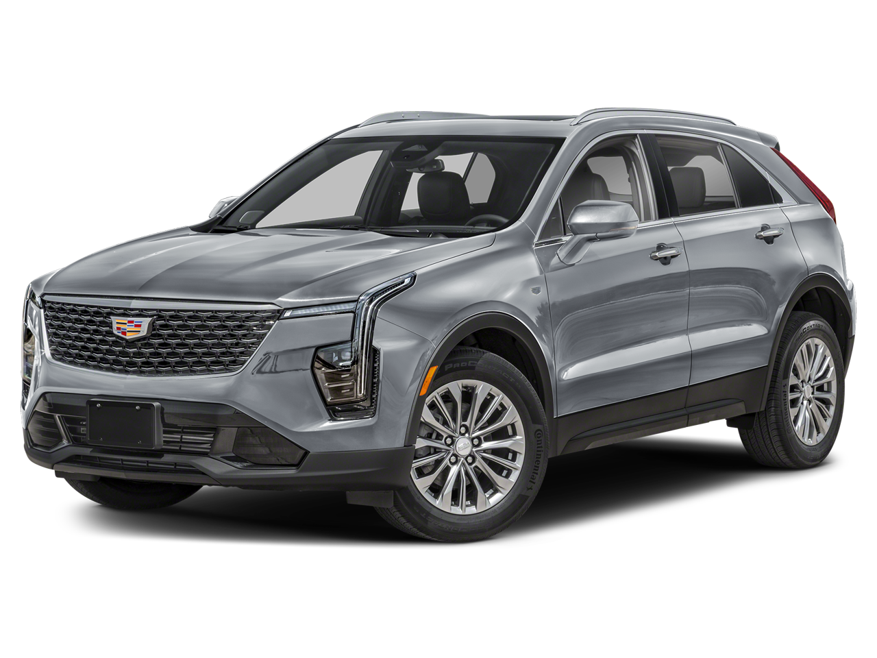 2024 Cadillac XT4 Base in Argent Silver Metallic — front three-quarter view