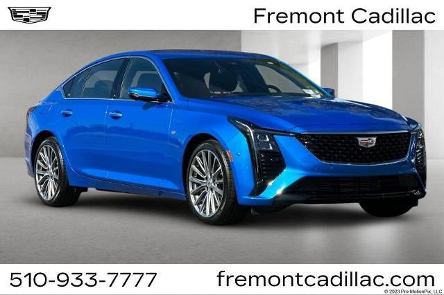 2026 Cadillac CT5 Premium Luxury in Coastal Blue Metallic — front three-quarter view