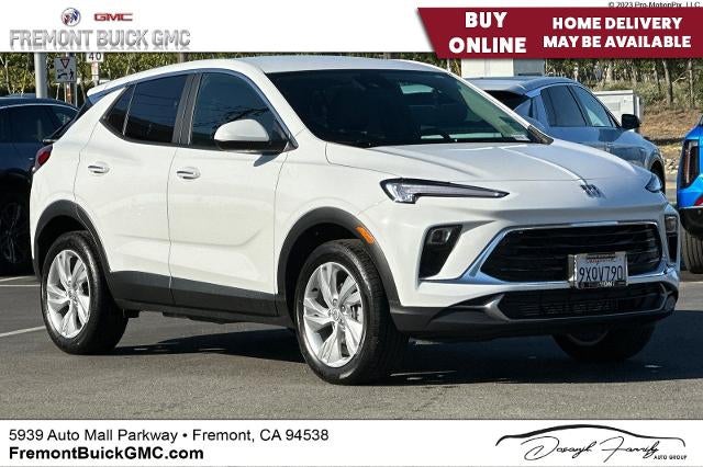 2026 Buick Encore GX Preferred in Summit White — front three-quarter view