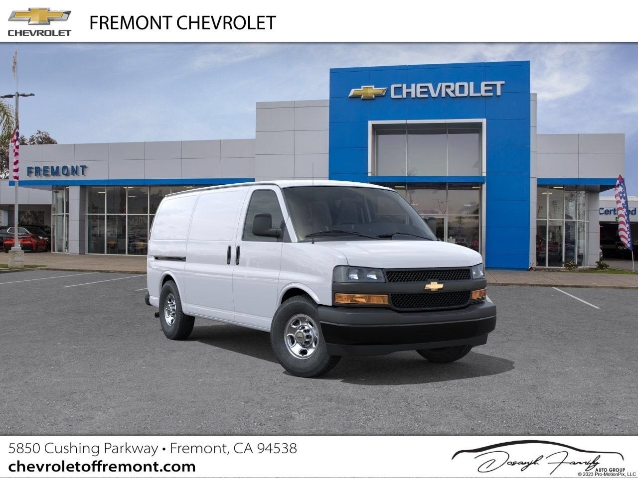 2026 Chevrolet Express Cargo Base in Summit White — front three-quarter view