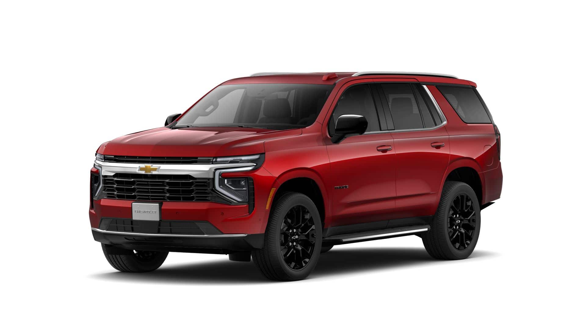 2026 Chevrolet Tahoe LS in Radiant Red Tintcoat — front three-quarter view