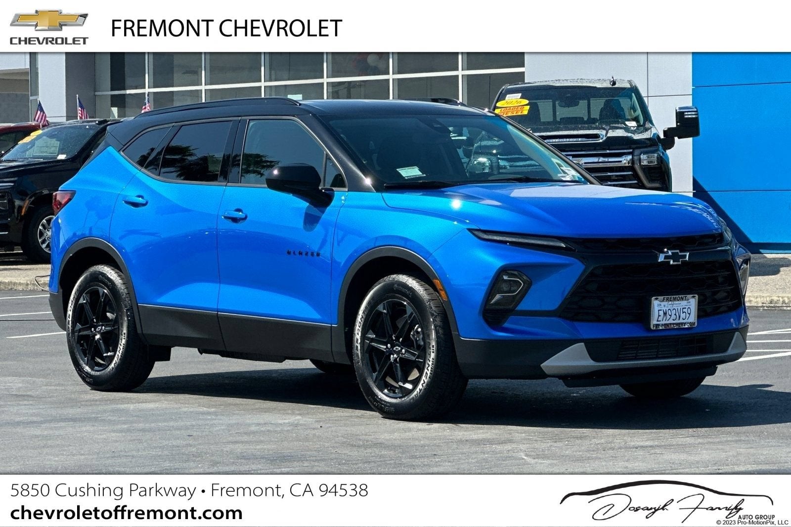 2026 Chevrolet Blazer 2LT in Riptide Blue Metallic — front three-quarter view