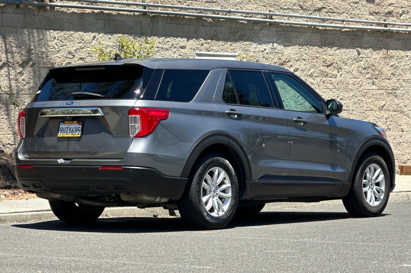 2021 Ford Explorer — rear three-quarter view