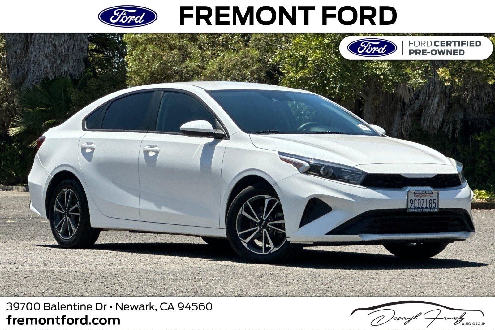 2022 Kia Forte LXS in Snow White Pearl — front three-quarter view